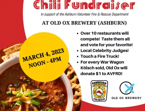 Join Us at Chilly Days Chili Fundraiser at Old Ox Brewery on March 4th!